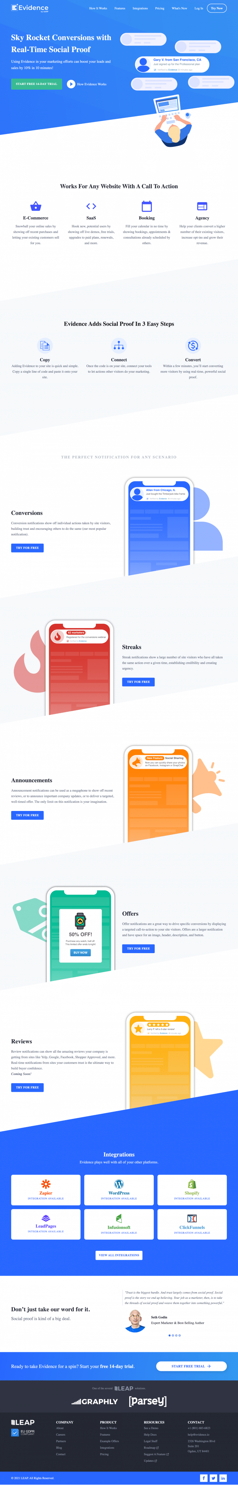 Evidence Web Examples Evidence, a WordPress website example by BeautifulPress