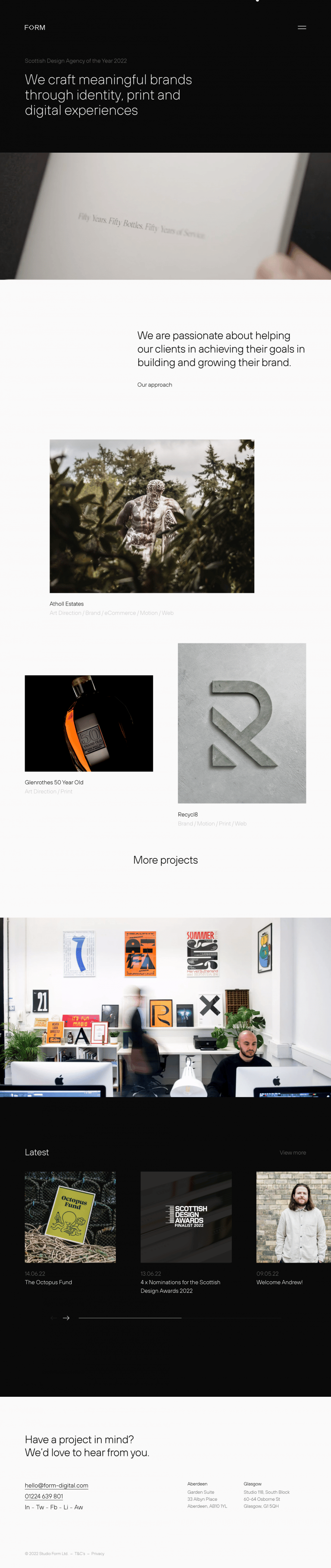 Form Digital, a WordPress website example by BeautifulPress