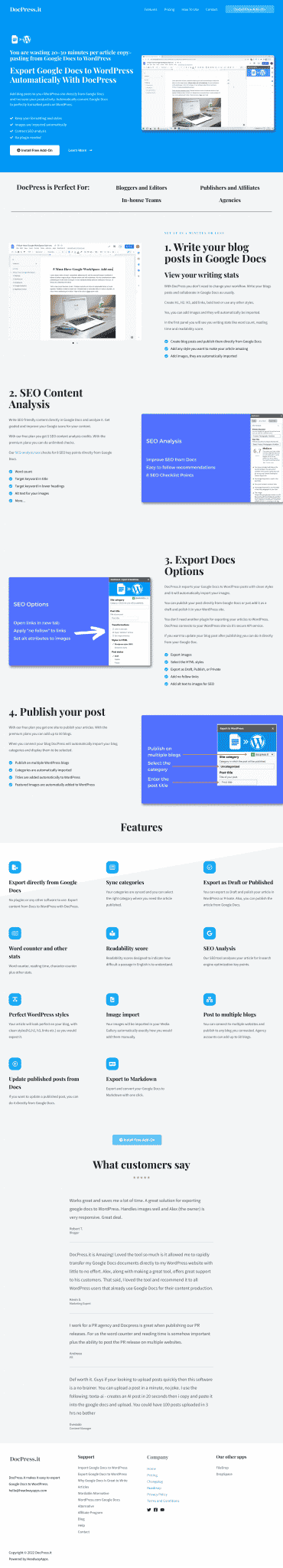 DocPress, a WordPress website example by BeautifulPress