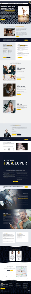 Regional Web Developer, a WordPress website example by BeautifulPress